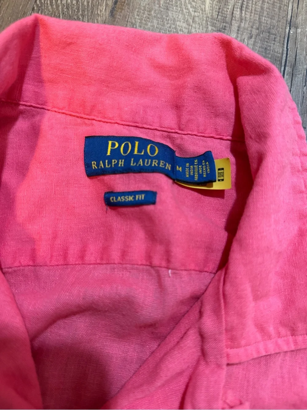 Ralph Lauren Coral Pink Short-Sleeve Button-Down Shirt